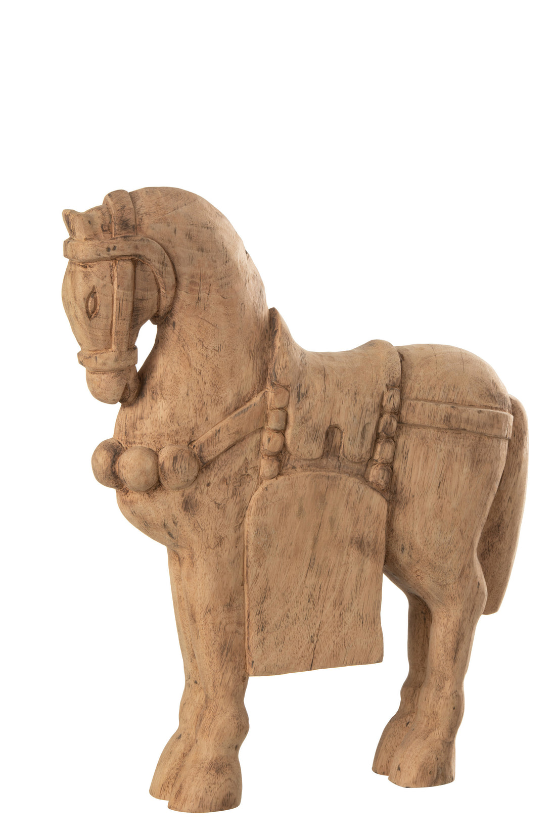 J-Line figuur Cheval - bois - naturel - large