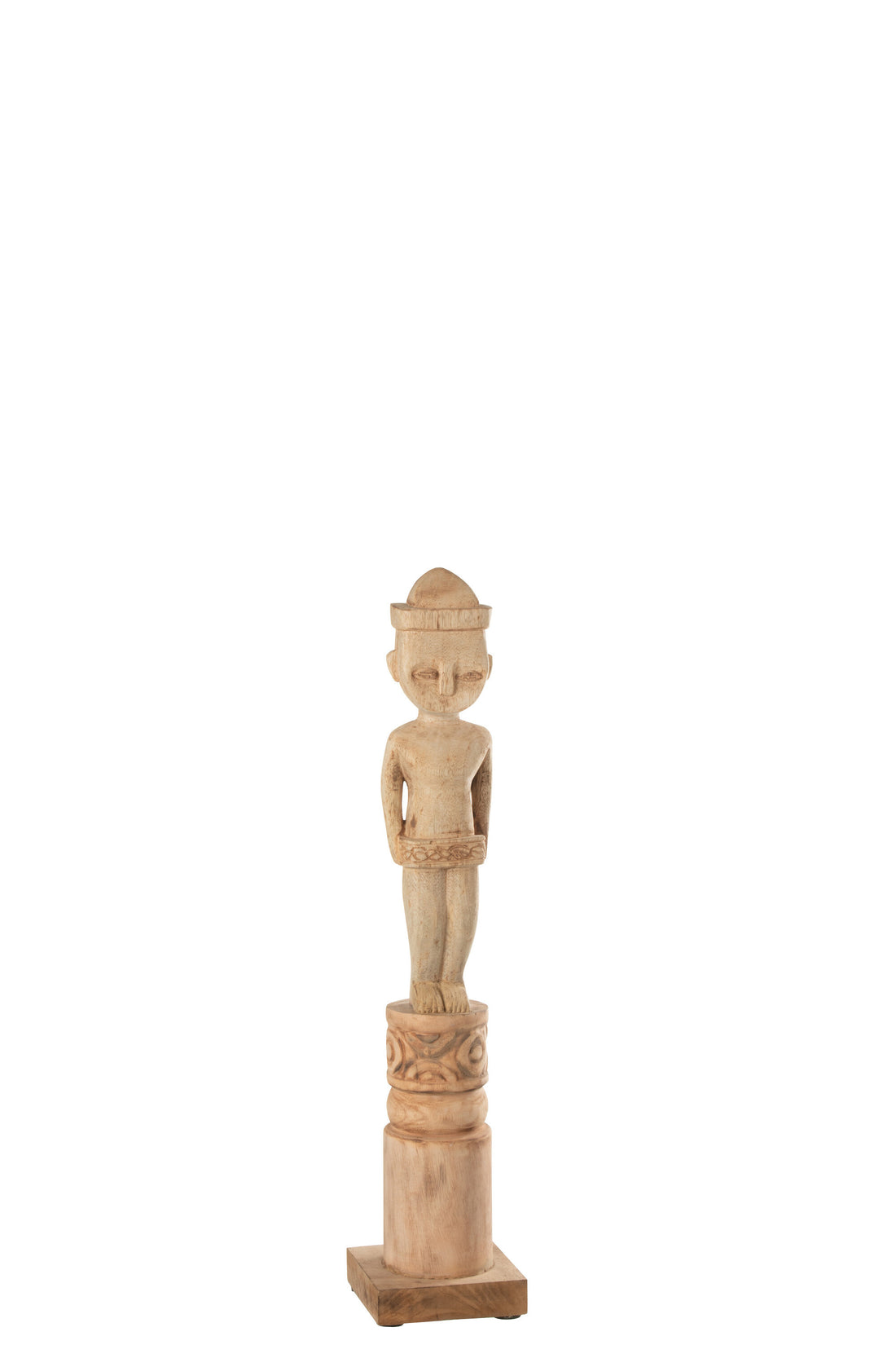 J-Line Afrikaans Figuur Staand Hout Naturel Small