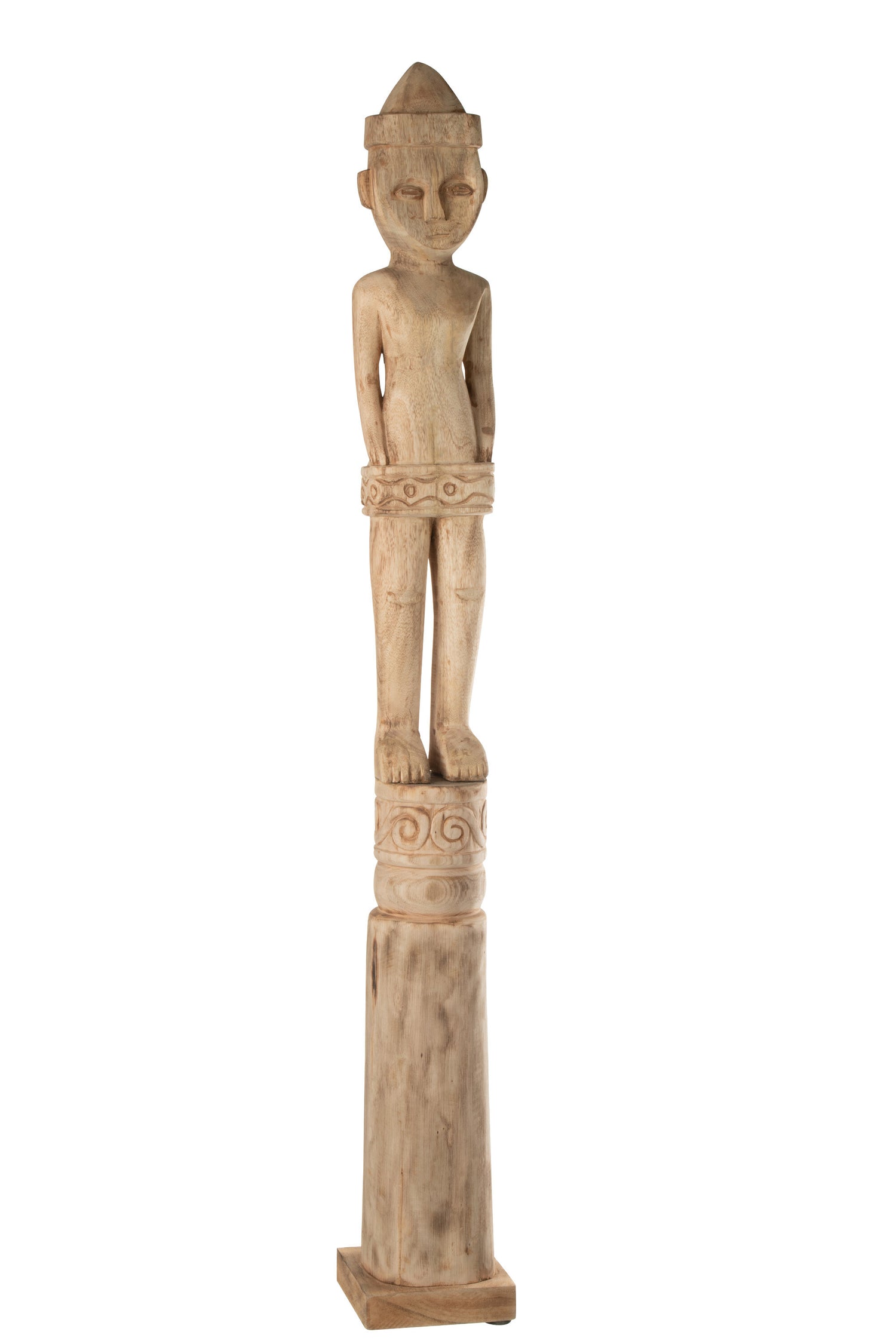 J-Line Afrikaans Figuur Staand Hout Naturel Large