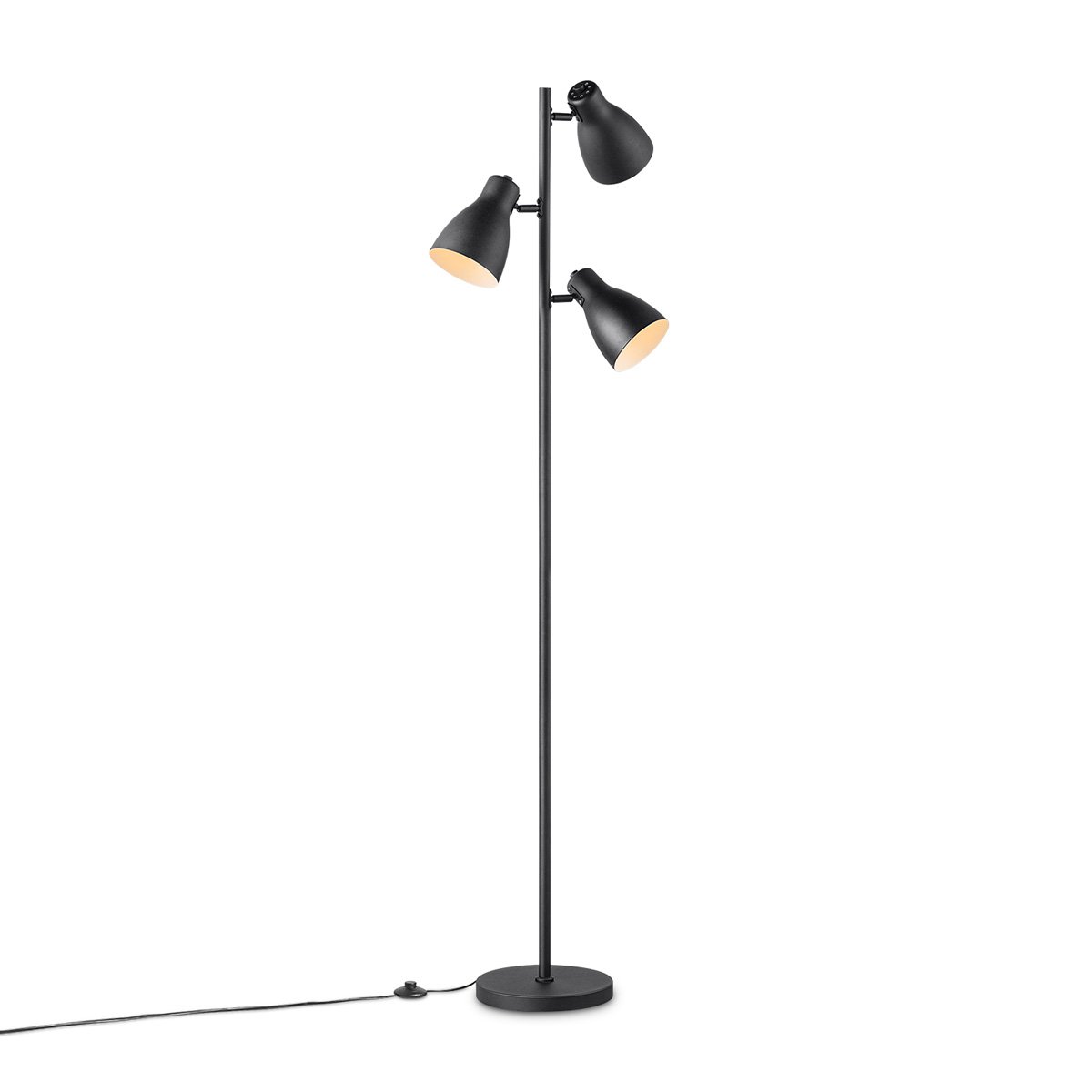 3L Vloerlamp zwart - Moderne Vloerlamp Zwart