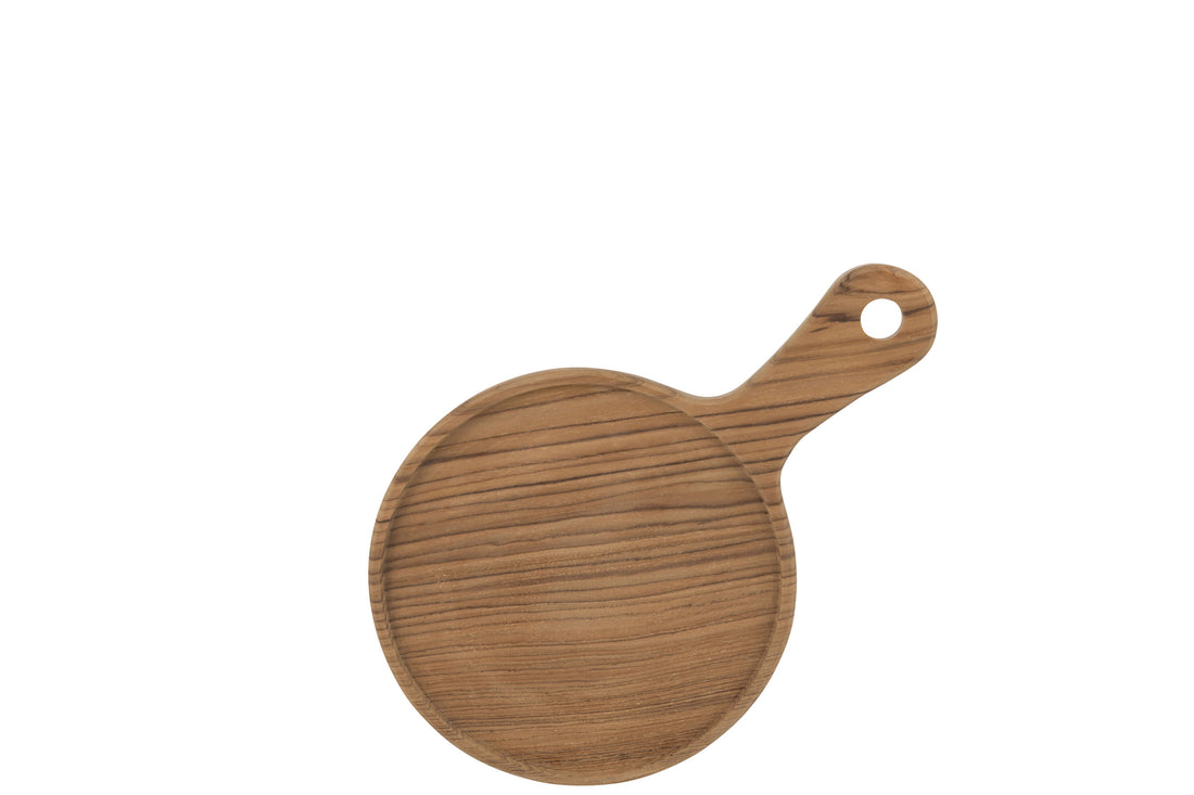 J-Line Rond snijplank - hout - naturel - S