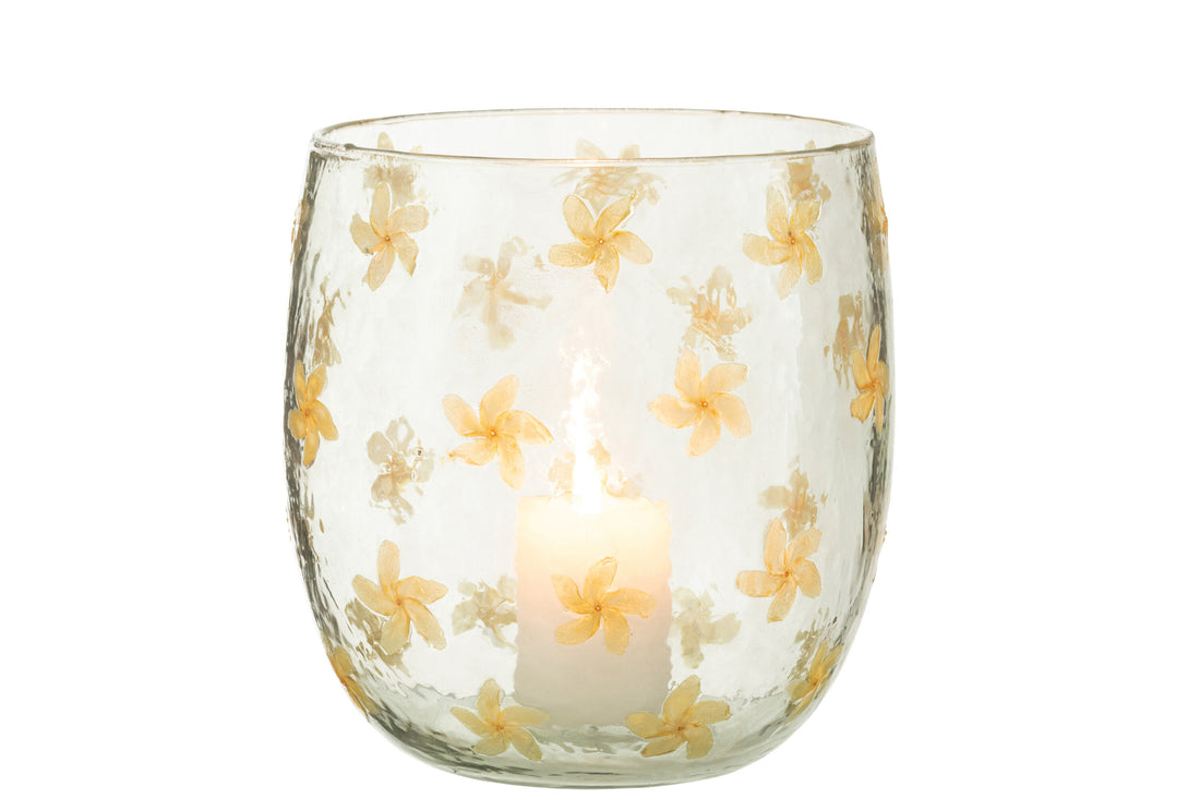 Orkaan Bloemen Glas Geel Groot