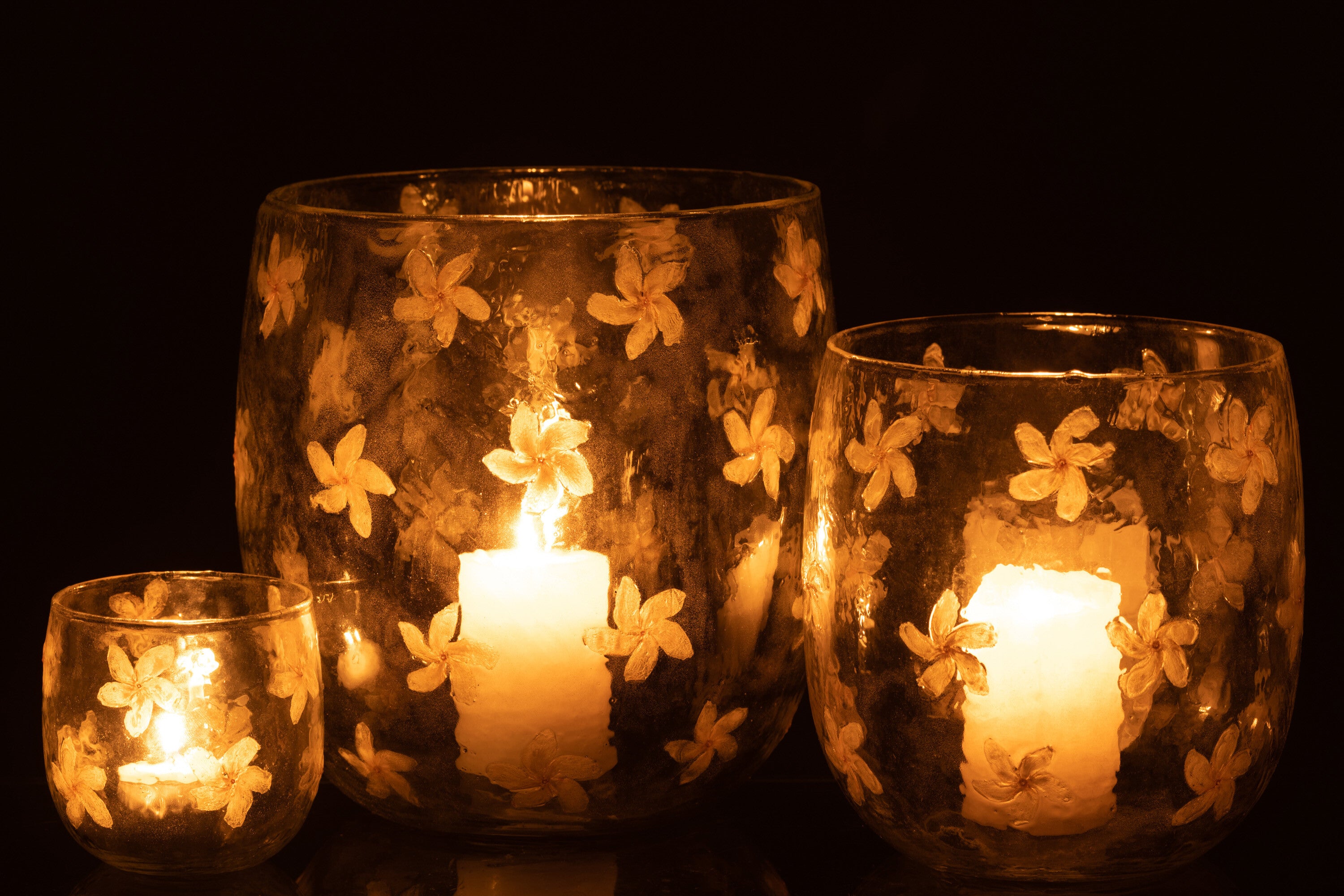 Orkaan Bloemen Glas Geel Groot