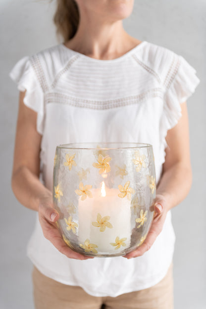 Orkaan Bloemen Glas Geel Groot