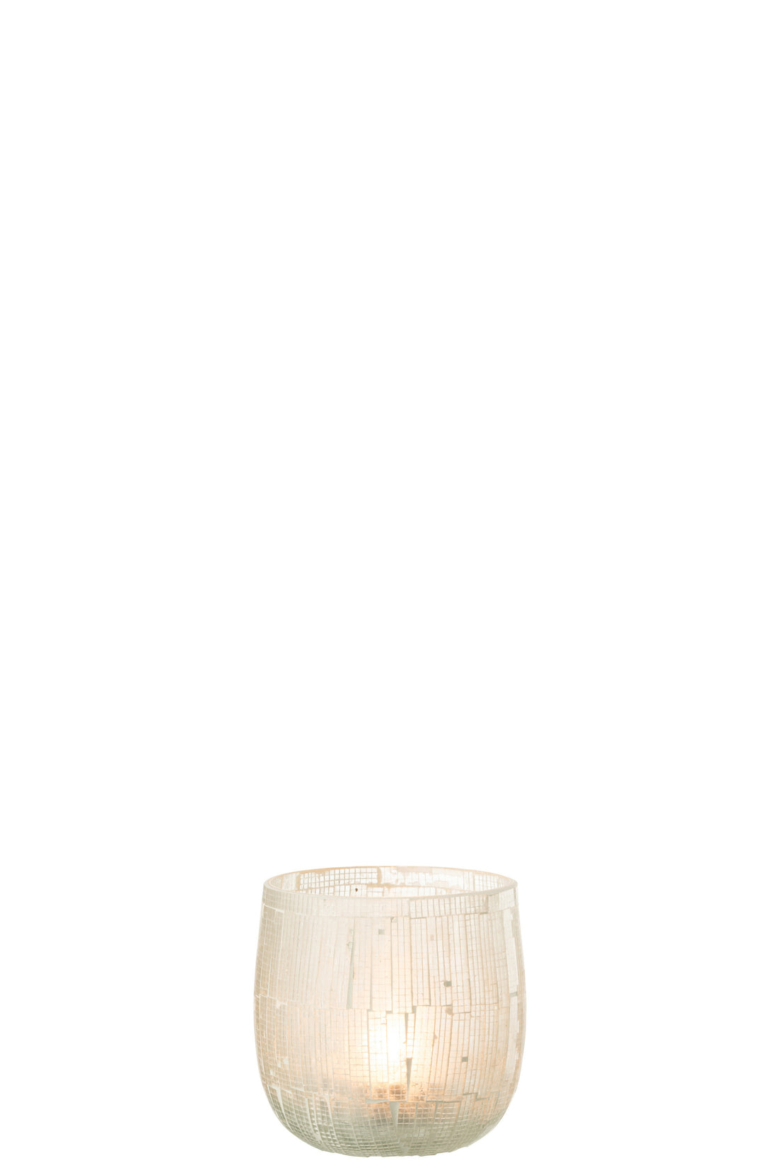 Orkaan Mozaïek Glas Licht Grijs Medium