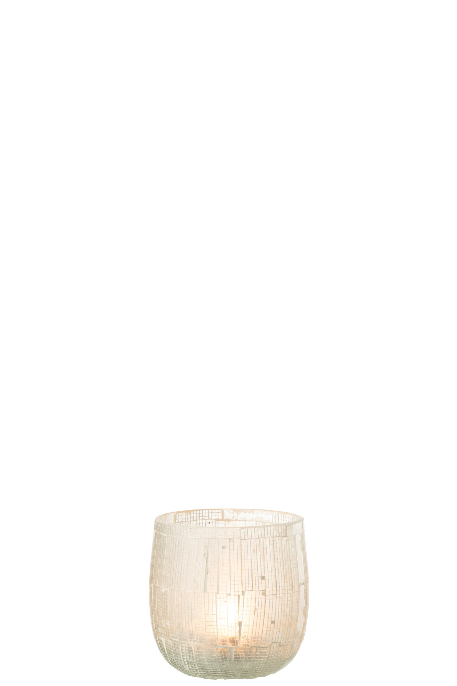 Orkaan Mozaïek Glas Licht Grijs Medium