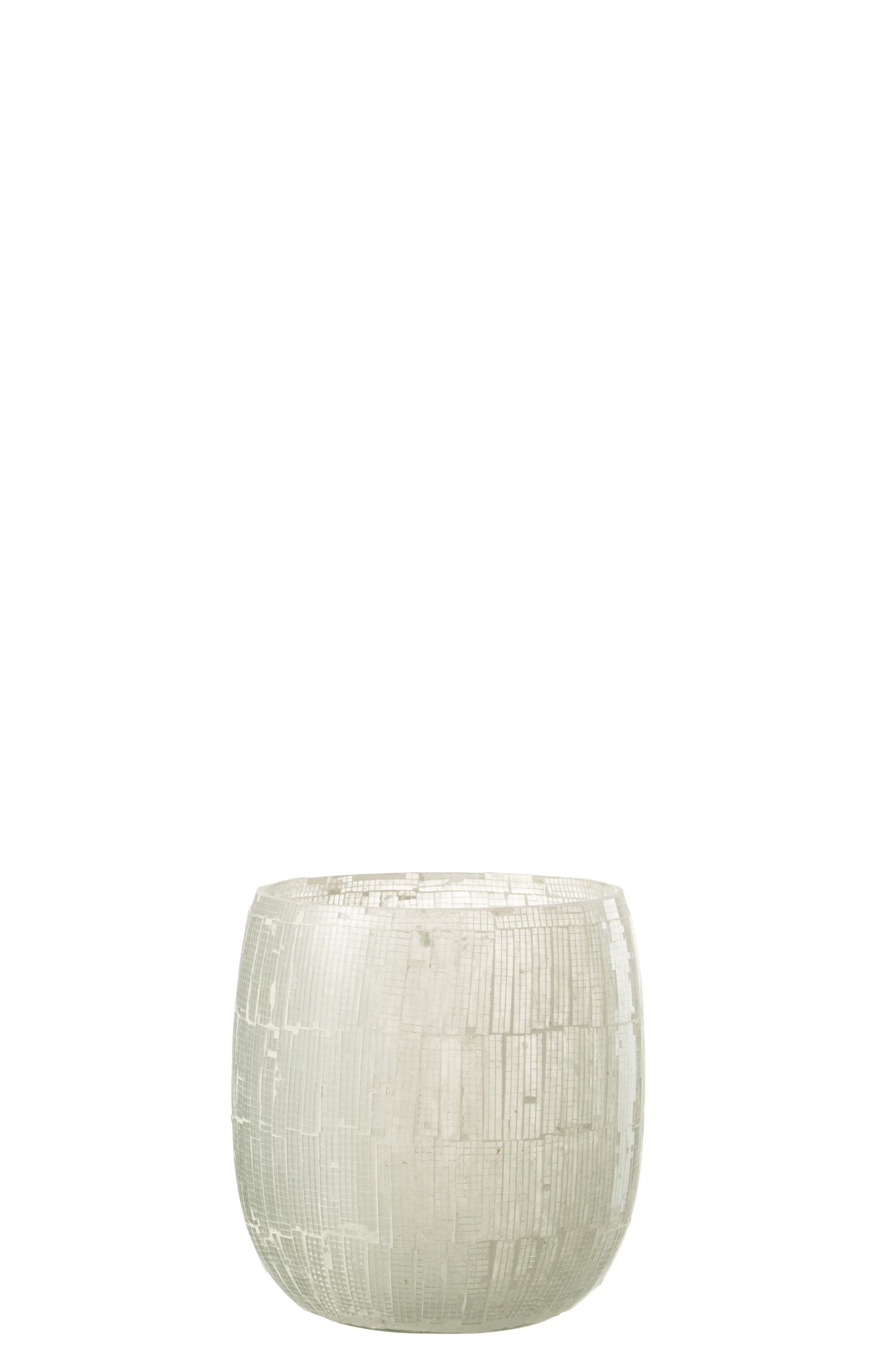 Orkaan Mozaïek Glas Licht Grijs Groot