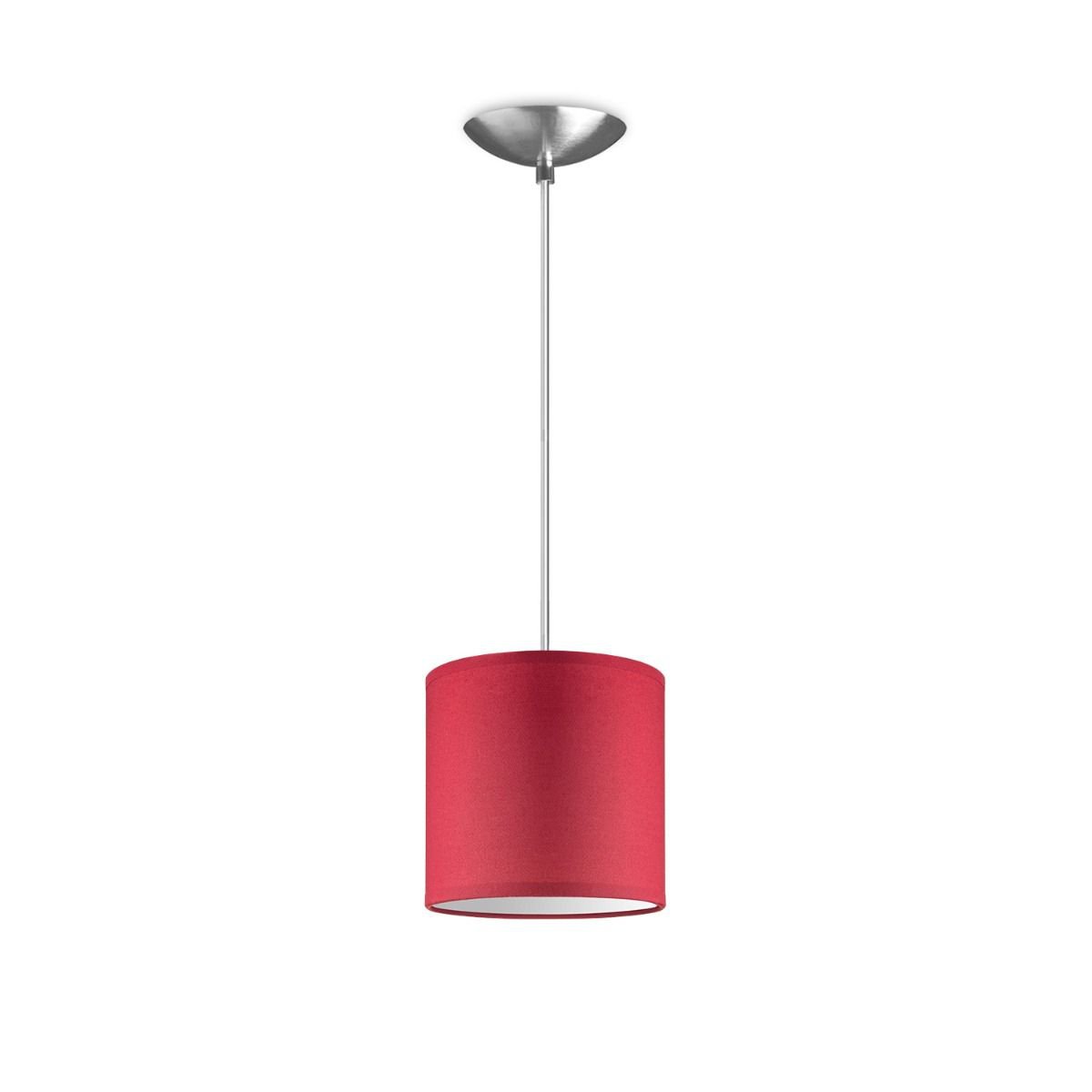 hanglamp Bling met lampenkap, E27, rood, 16cm