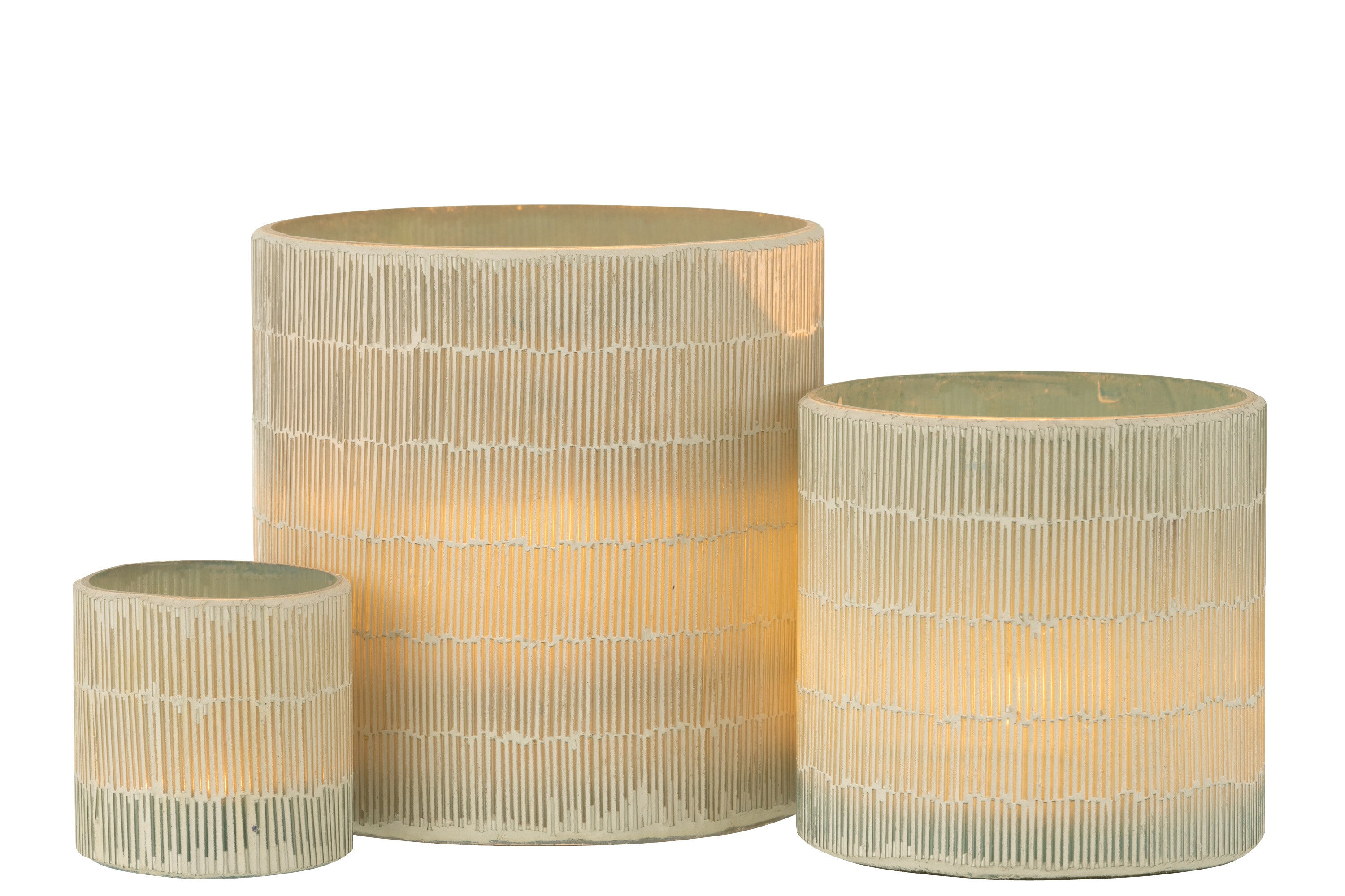 Orkaan Mozaïekglas Grijs Groot