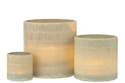 Orkaan Mozaïekglas Grijs Groot