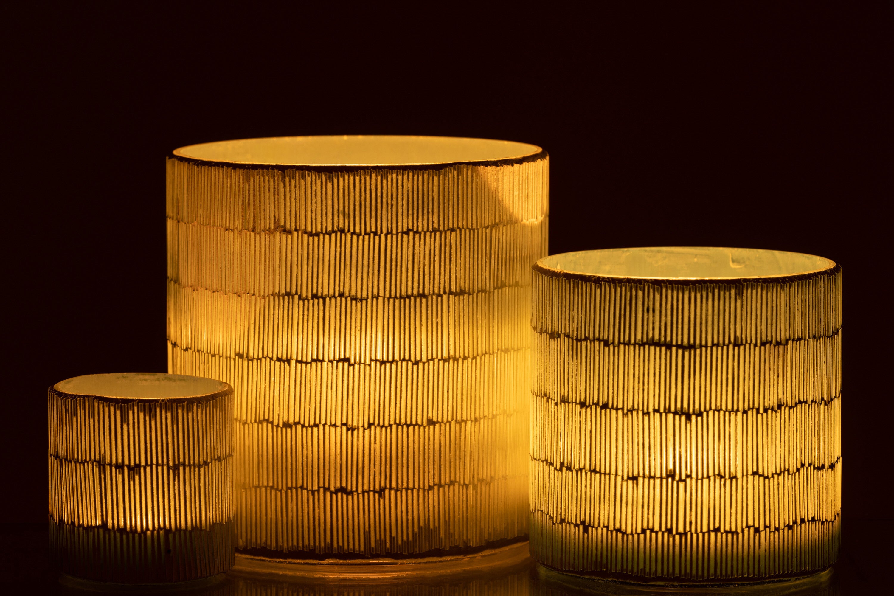 Orkaan Mozaïekglas Grijs Groot