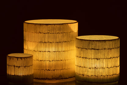 Orkaan Mozaïekglas Grijs Groot