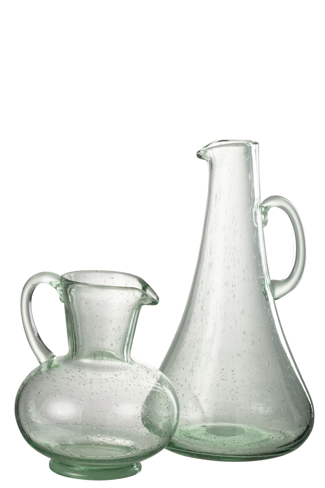 J-Line karaf - glas - transparant/groen