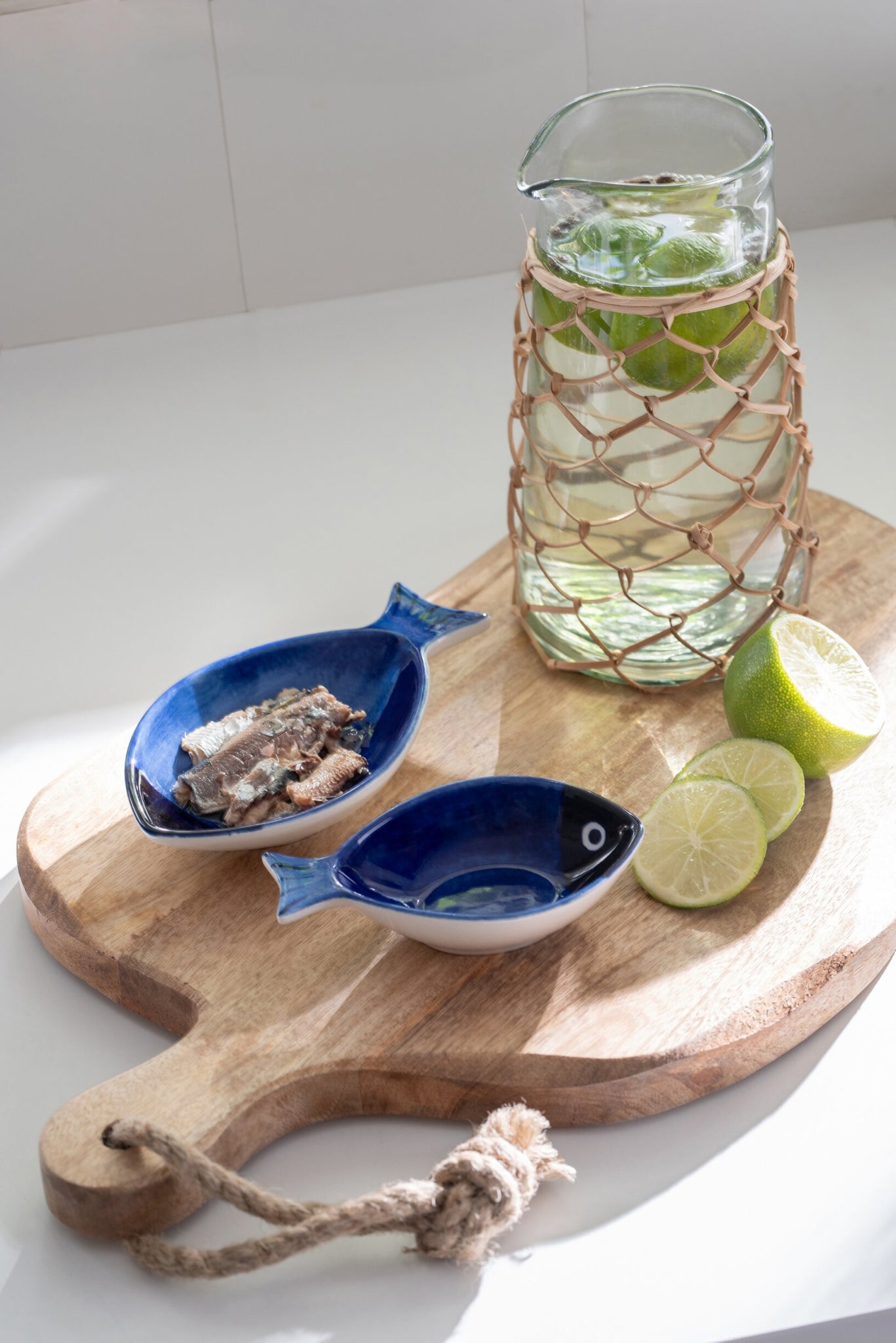 J-Line Organic Rechthoek snijplank - hout - naturel - S