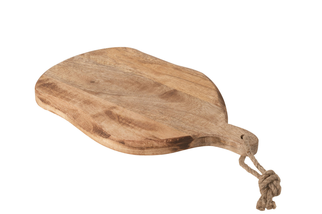 J-Line Organic Ovaal snijplank - hout - naturel - S