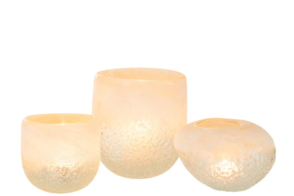 Hurricane Glas Beige Groot