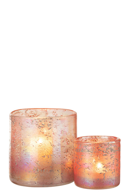 Hurricane Glas Roze Mix Medium