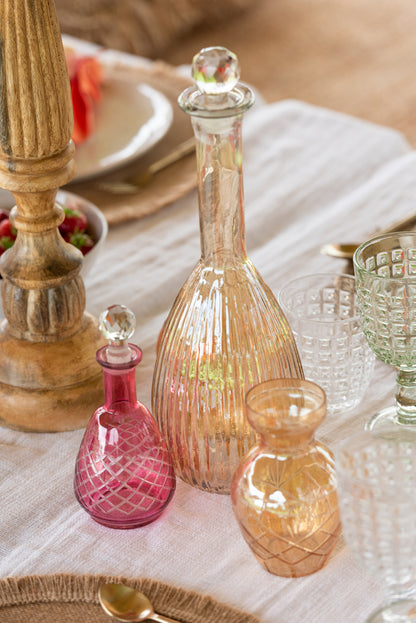 Vaas Geruit Glas Mix Assortiment Van 3