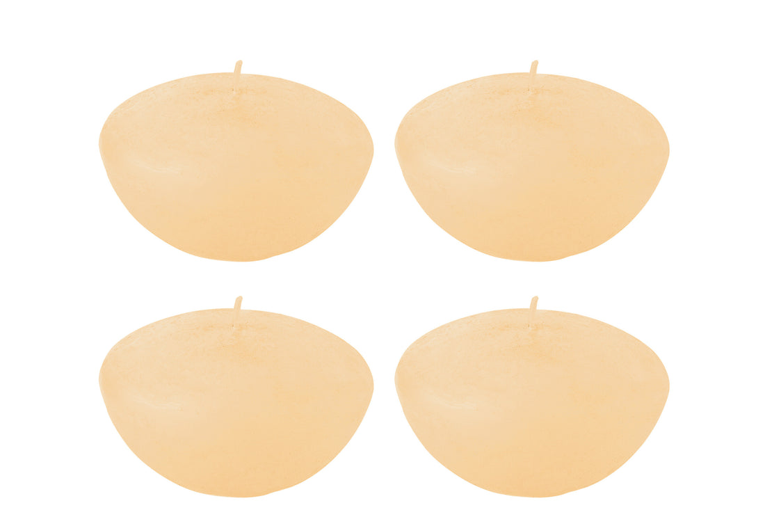 J-Line doos van 4 drijfkaars - beige - L - 8U