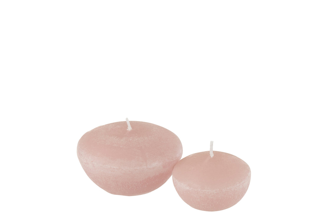 J-Line doos van 4 drijfkaars - roze - L - 8U
