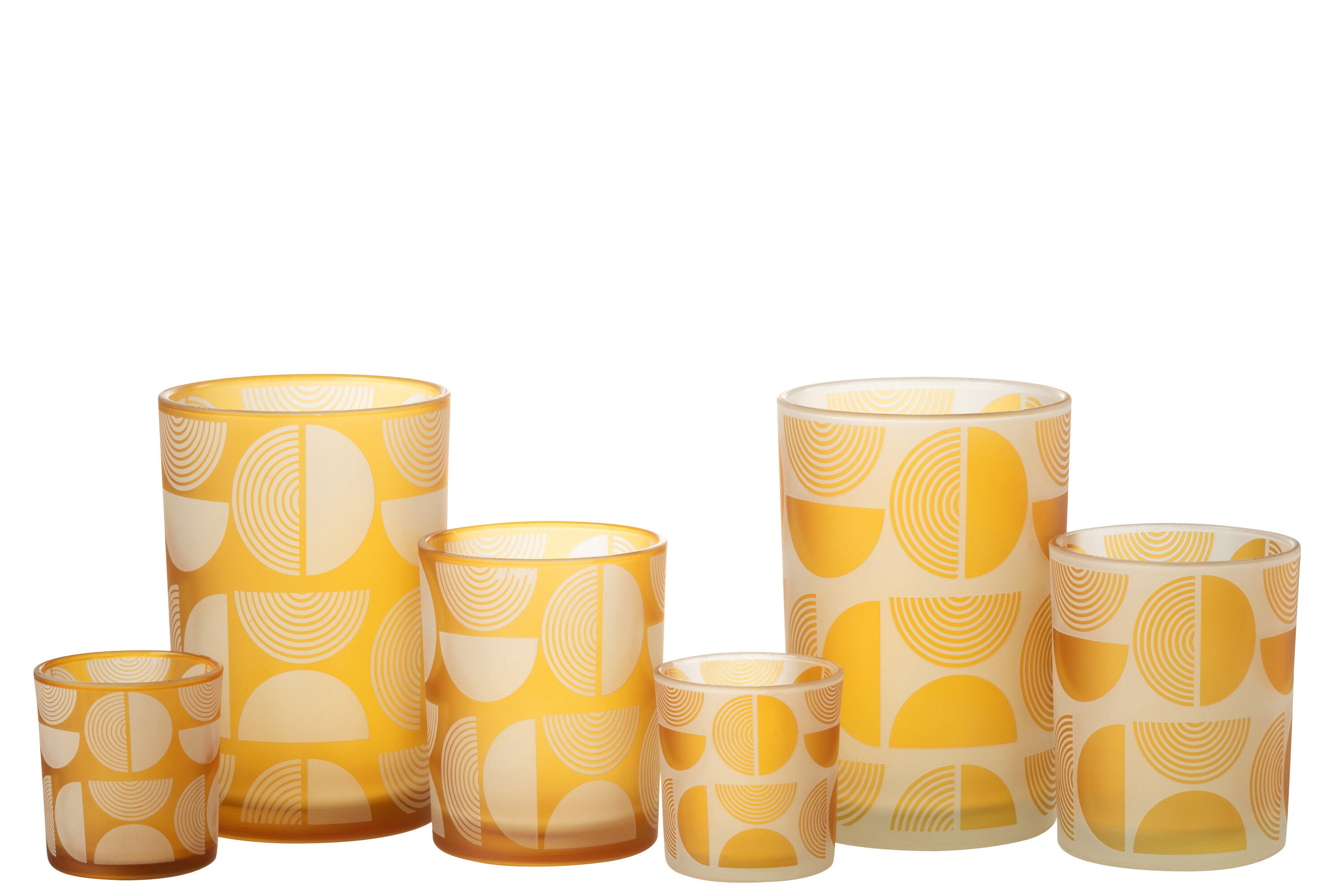 Orkaan Half Ronde Glazen Oranje Groot Assortiment Van 2