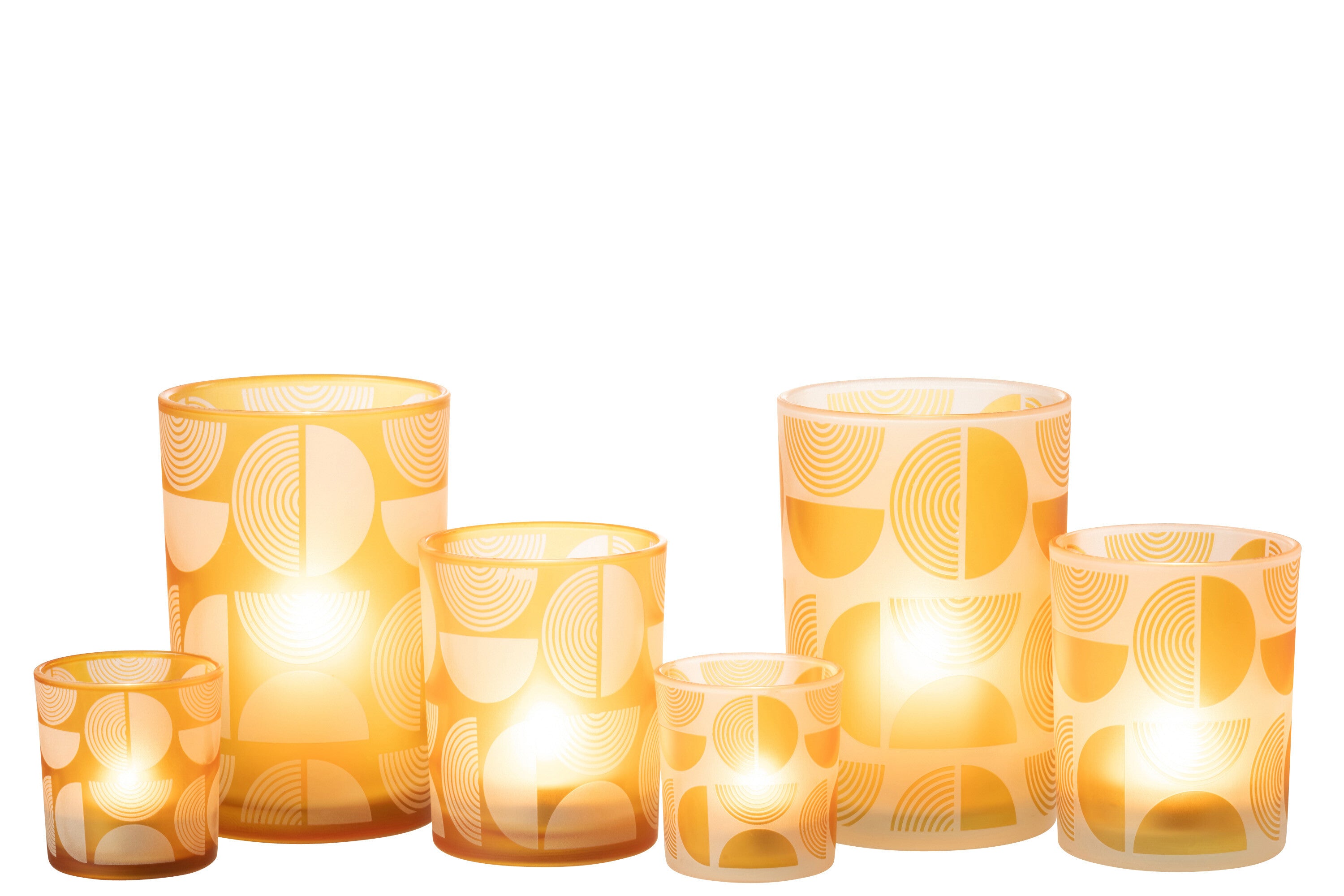 Orkaan Half Ronde Glazen Oranje Groot Assortiment Van 2