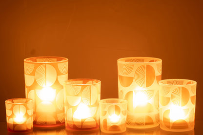 Orkaan Half Ronde Glazen Oranje Groot Assortiment Van 2