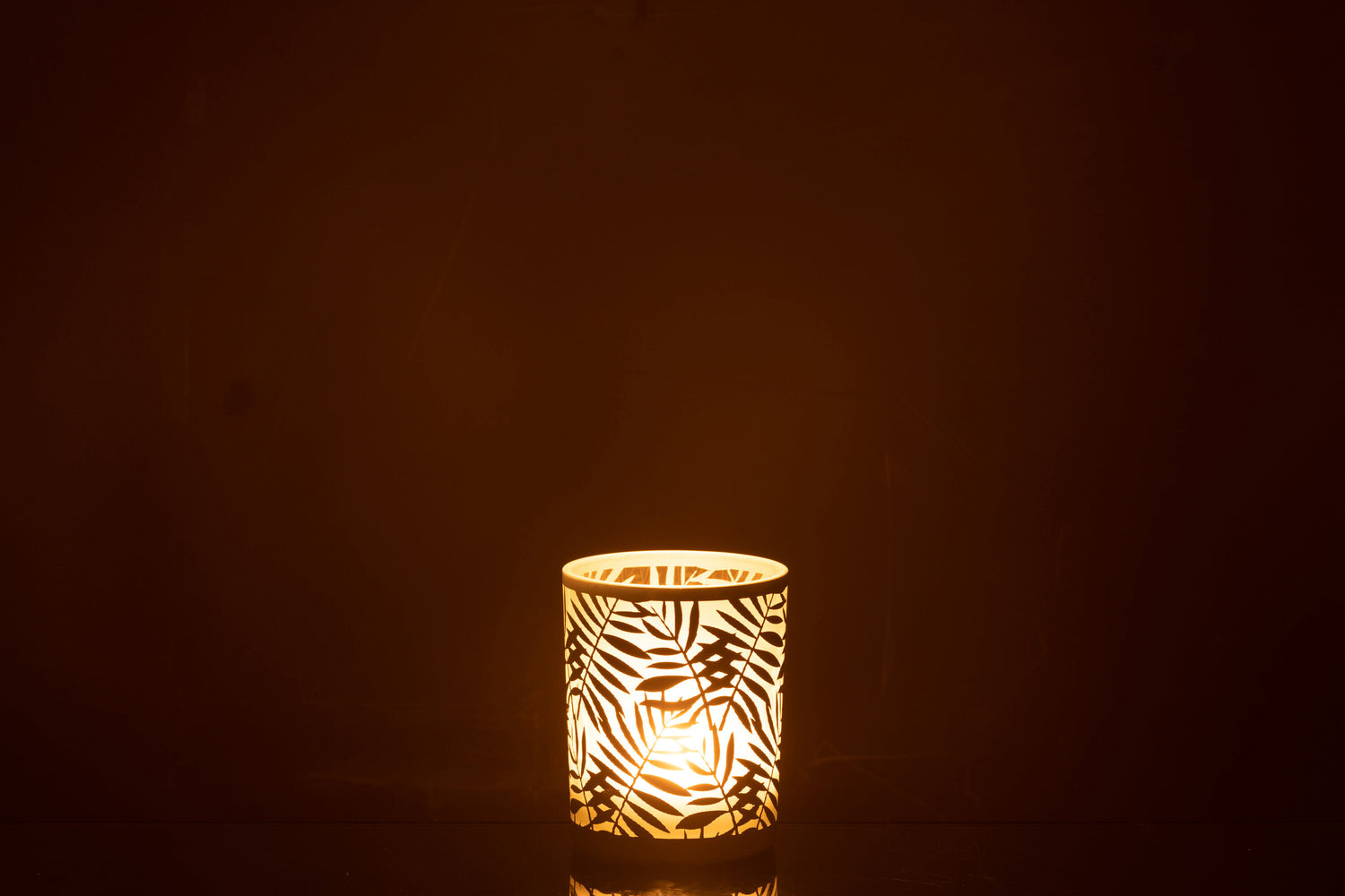 Orkaan Laat Glas Wit Medium achter