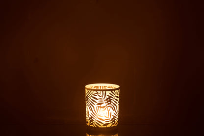 Orkaan Laat Glas Wit Medium achter