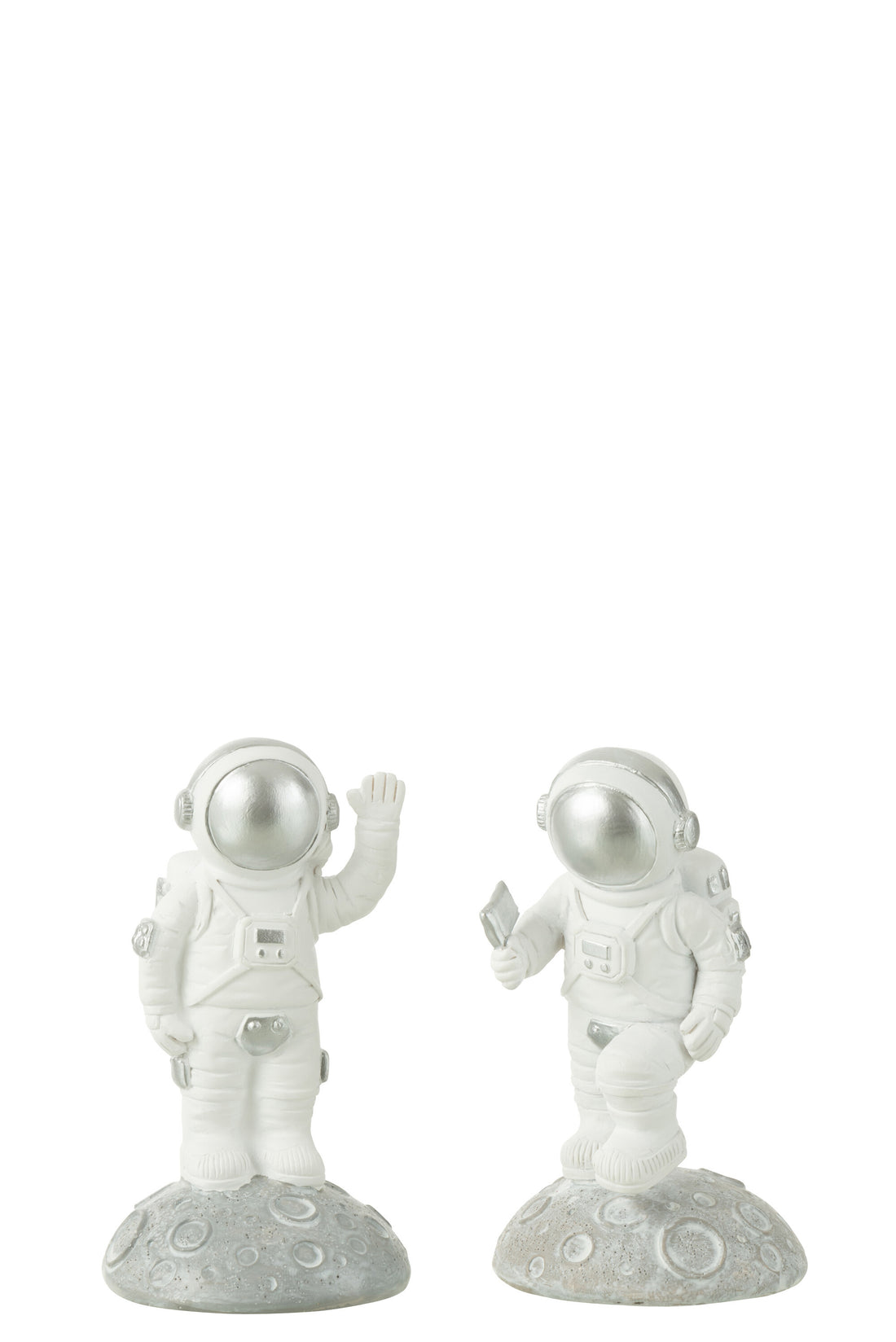 Astronauten Poly Wit/Zilver Assortiment Van 2