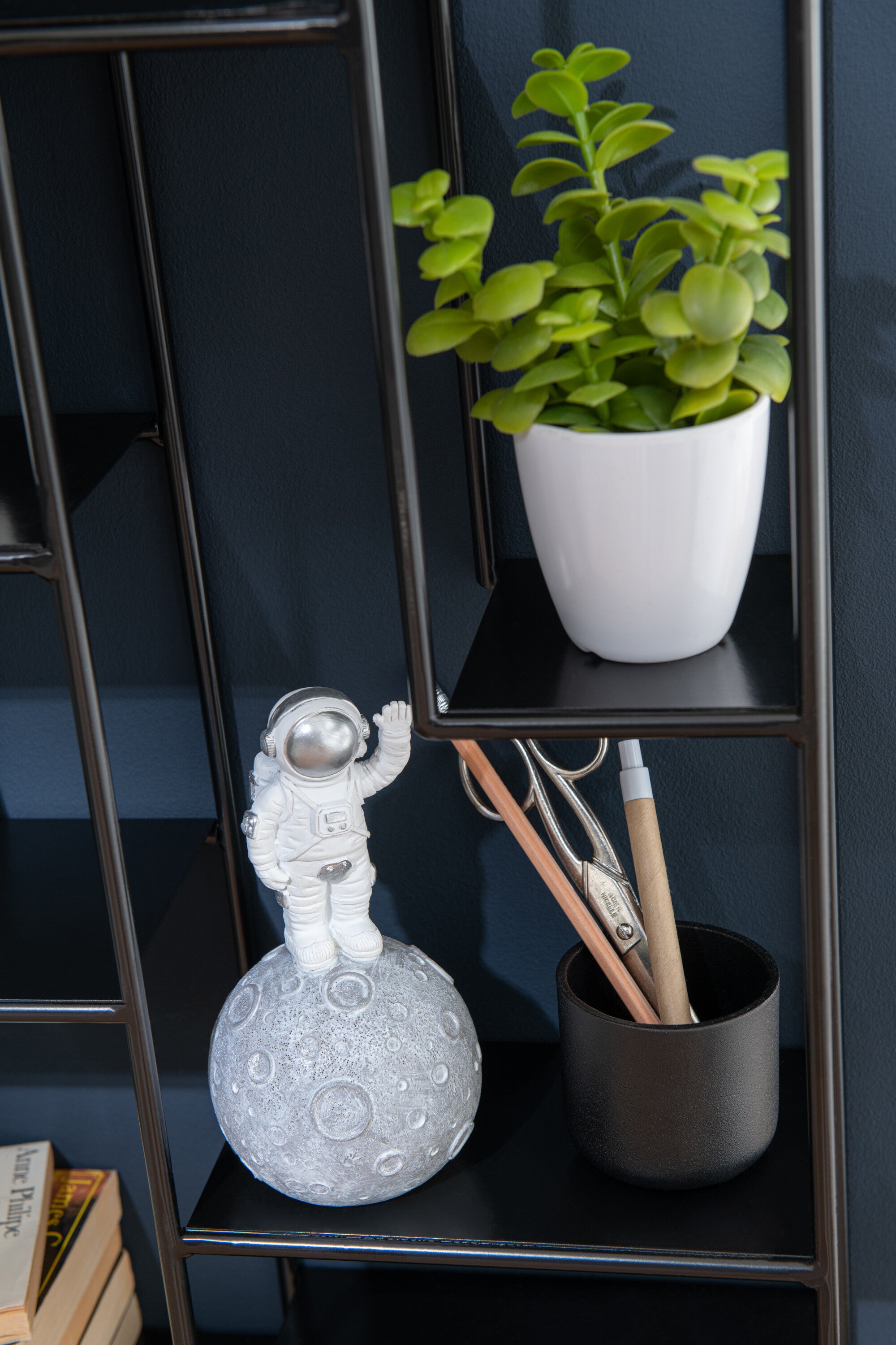 Geldkist Astronauten Op Maan Poly Wit/Zilver Assortiment Van 3