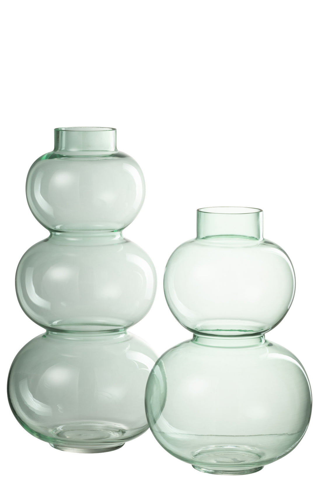 J-Line Vaas Bol Glas Groen Large - 36.00 cm hoog