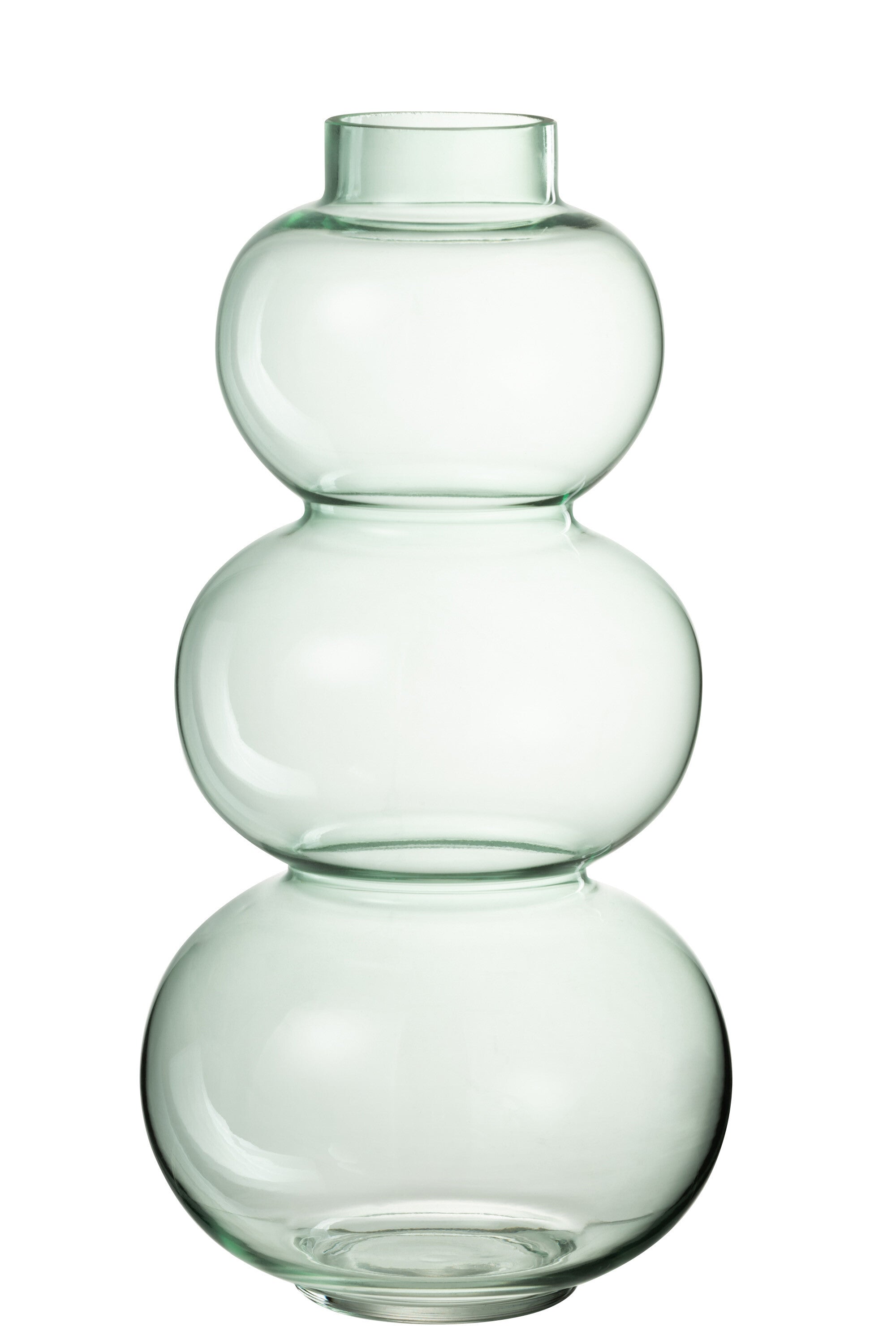 J-Line Vaas Bol Glas Groen Large - 36.00 cm hoog