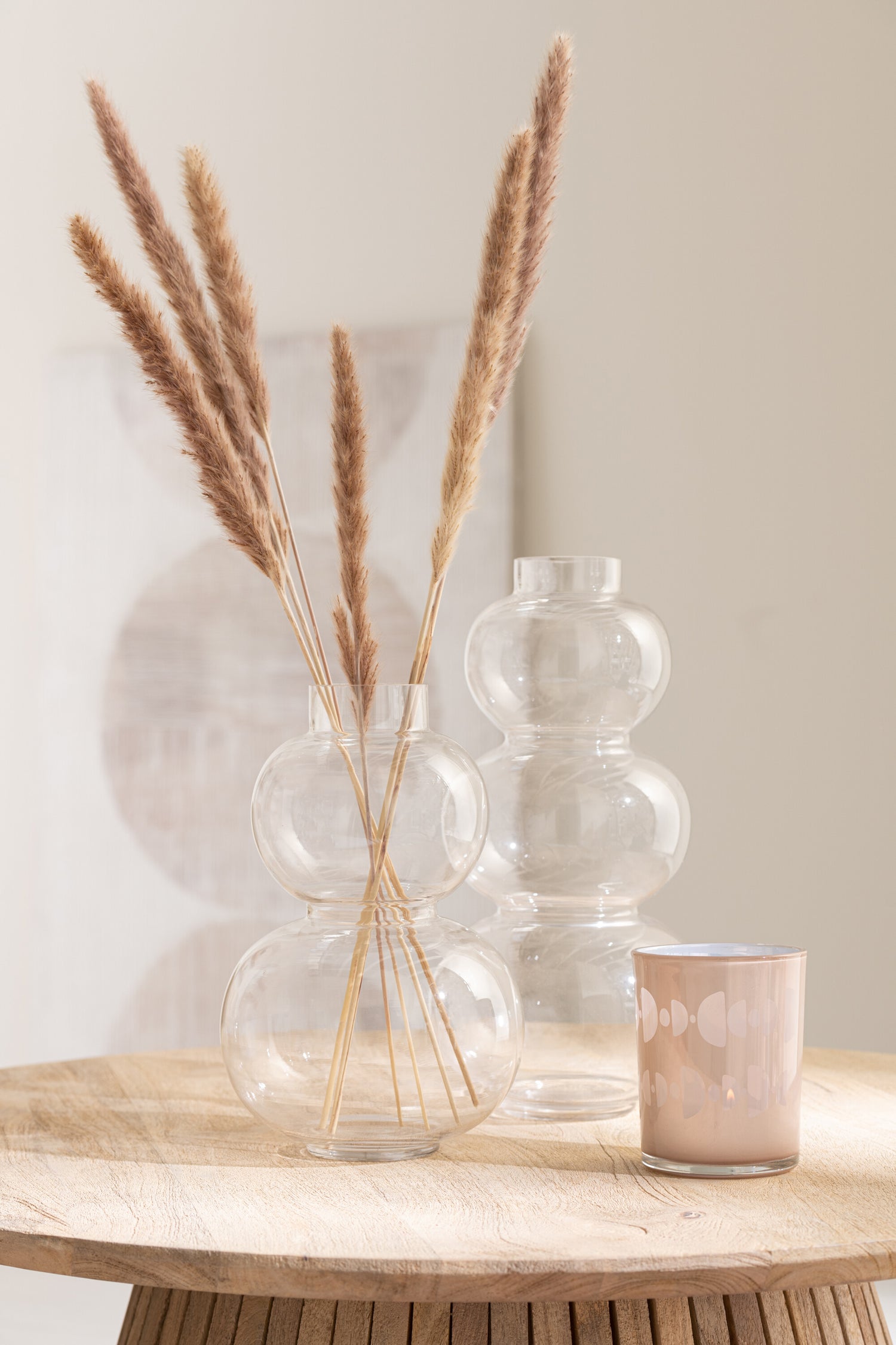 Vaas Globes Glas Transparant Groot
