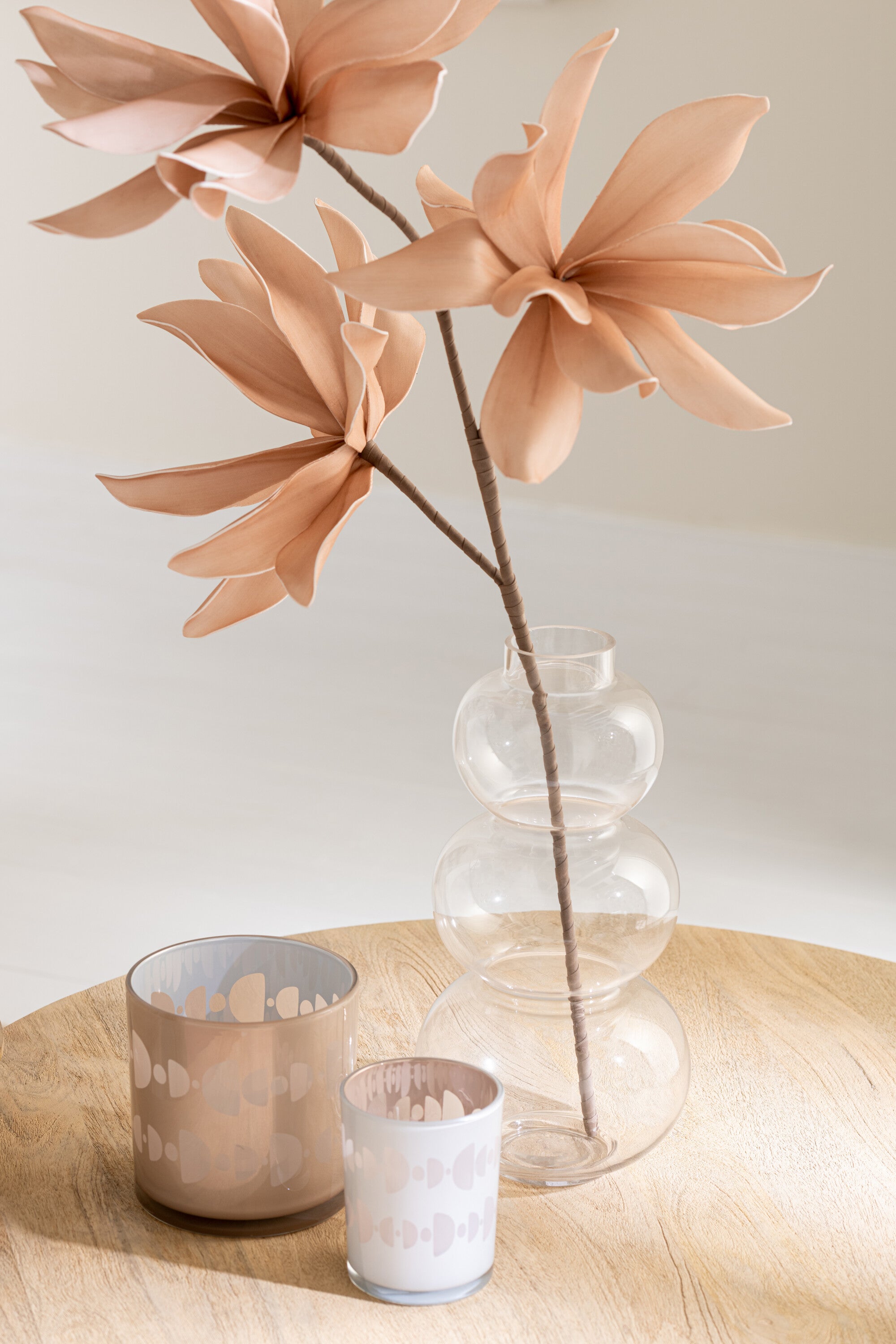 Vaas Globes Glas Transparant Groot