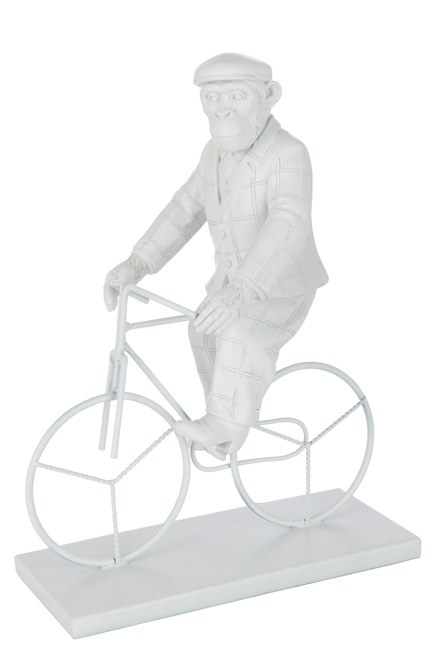 Aap Fiets Poly Wit Groot