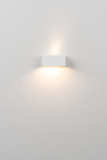 Mini wandlamp H.5 DOB LED gestructureerd wit