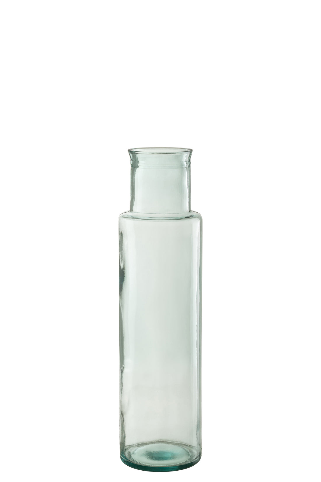 J-Line Vaas Cilinder Gerecycleerd Glas Large - 55.00 cm hoog