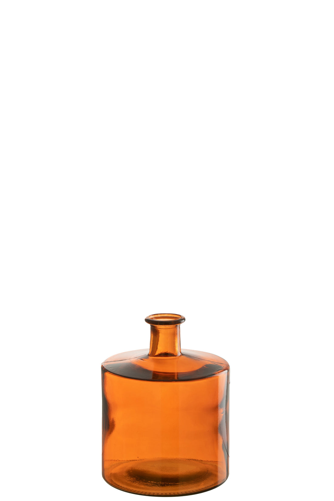 J-Line Vaas Wijd Glas Orange Small - 26.00 cm hoog