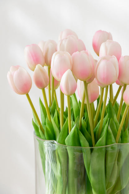 J-Line Boeket Tulpen 7Stuks Pu Licht Roze Large