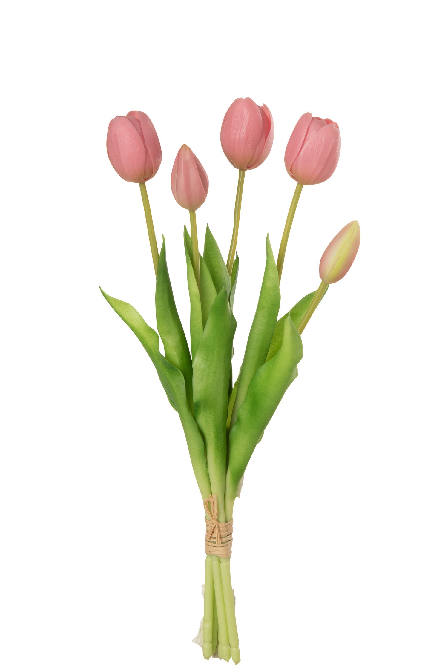 J-Line Boeket Tulpen 5Stuks Pu Roze Medium