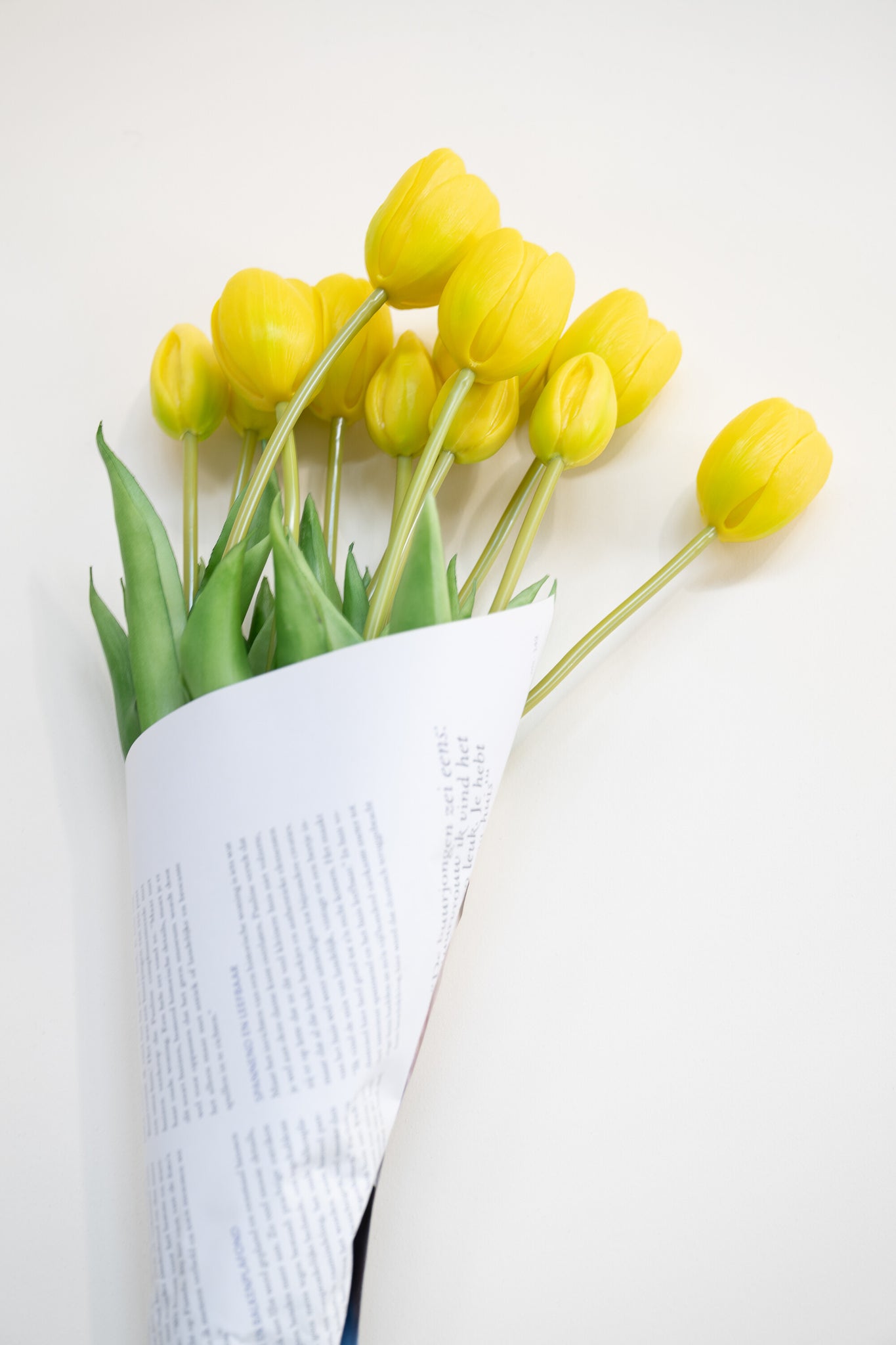 J-Line Boeket Tulpen 7Stuks Pu Geel Large