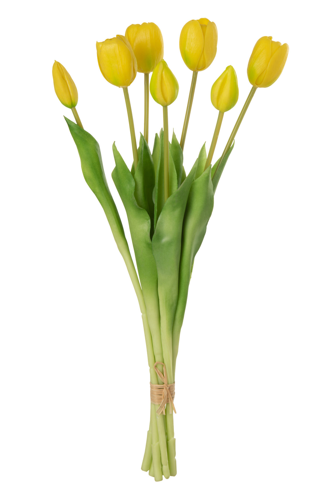 J-Line Boeket Tulpen 7Stuks Pu Geel Large