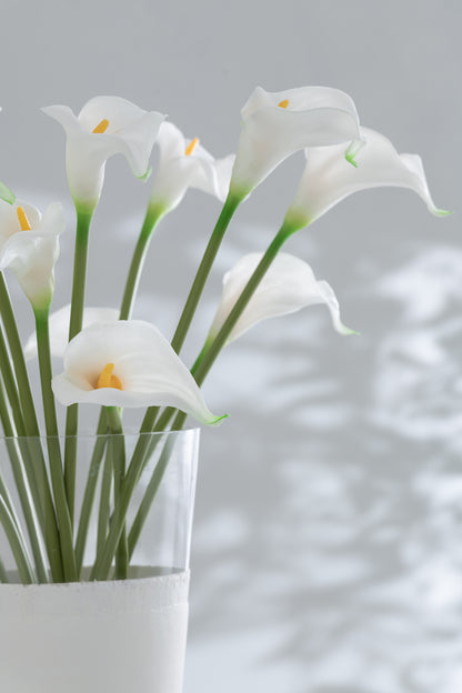 J-Line Boeket Calla Lelie 8Stuks Kunststof Wit Klein