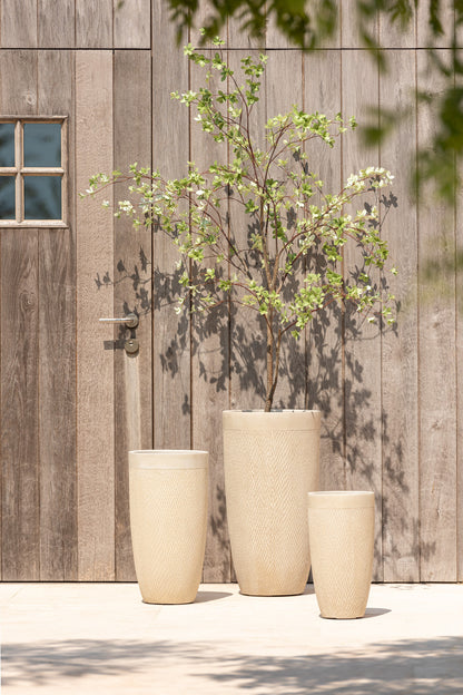 J-Line Set Van 3 Vazen Rond Hoog Klei Beige