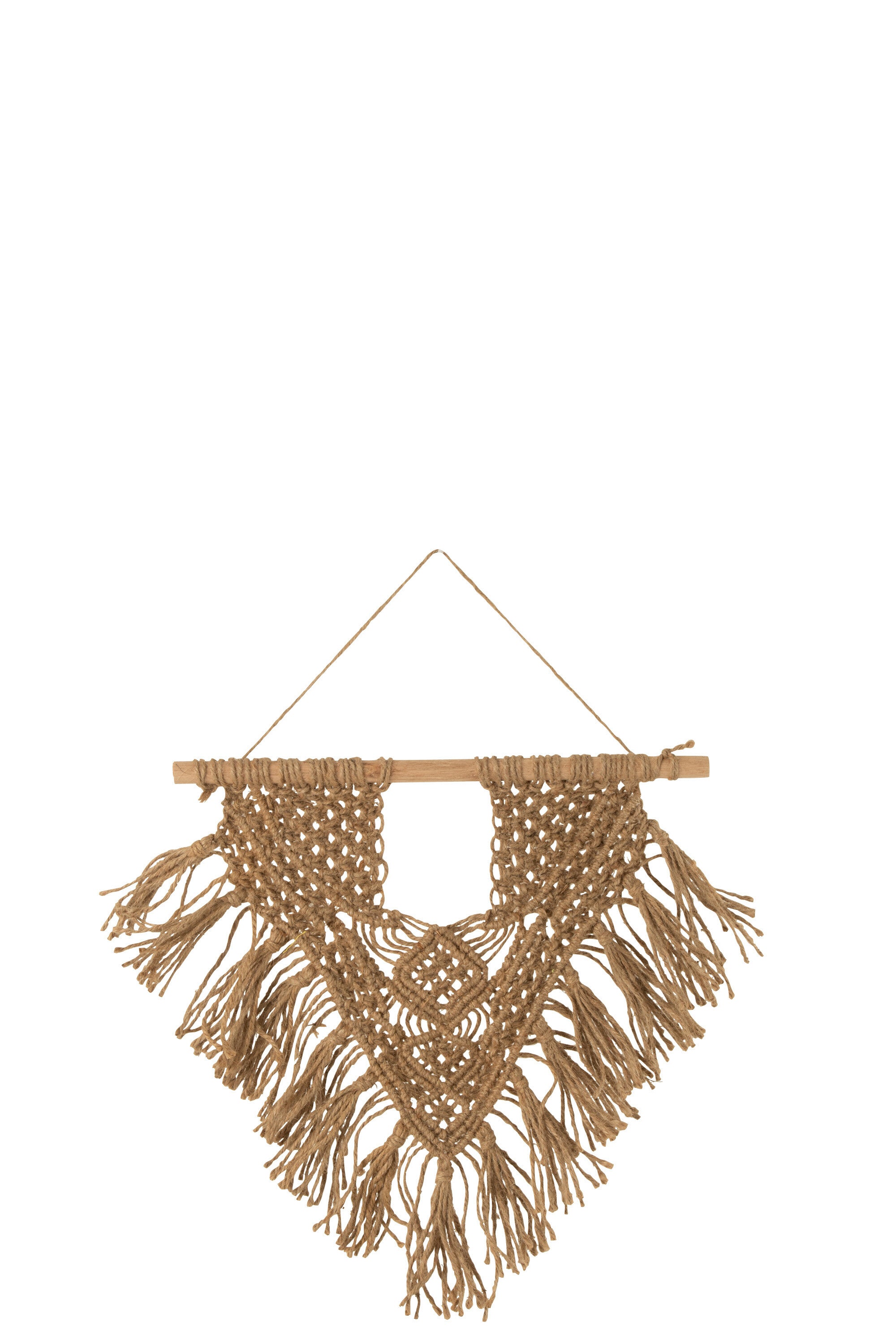 Wandhanger Macramé Jute Natuurlijk Klein