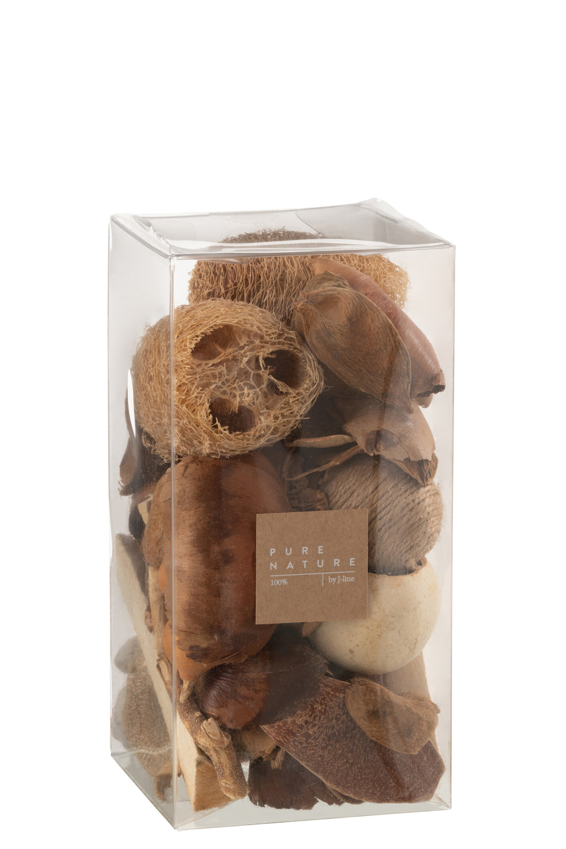 J-Line Doos Gedroogde Noten Bruin