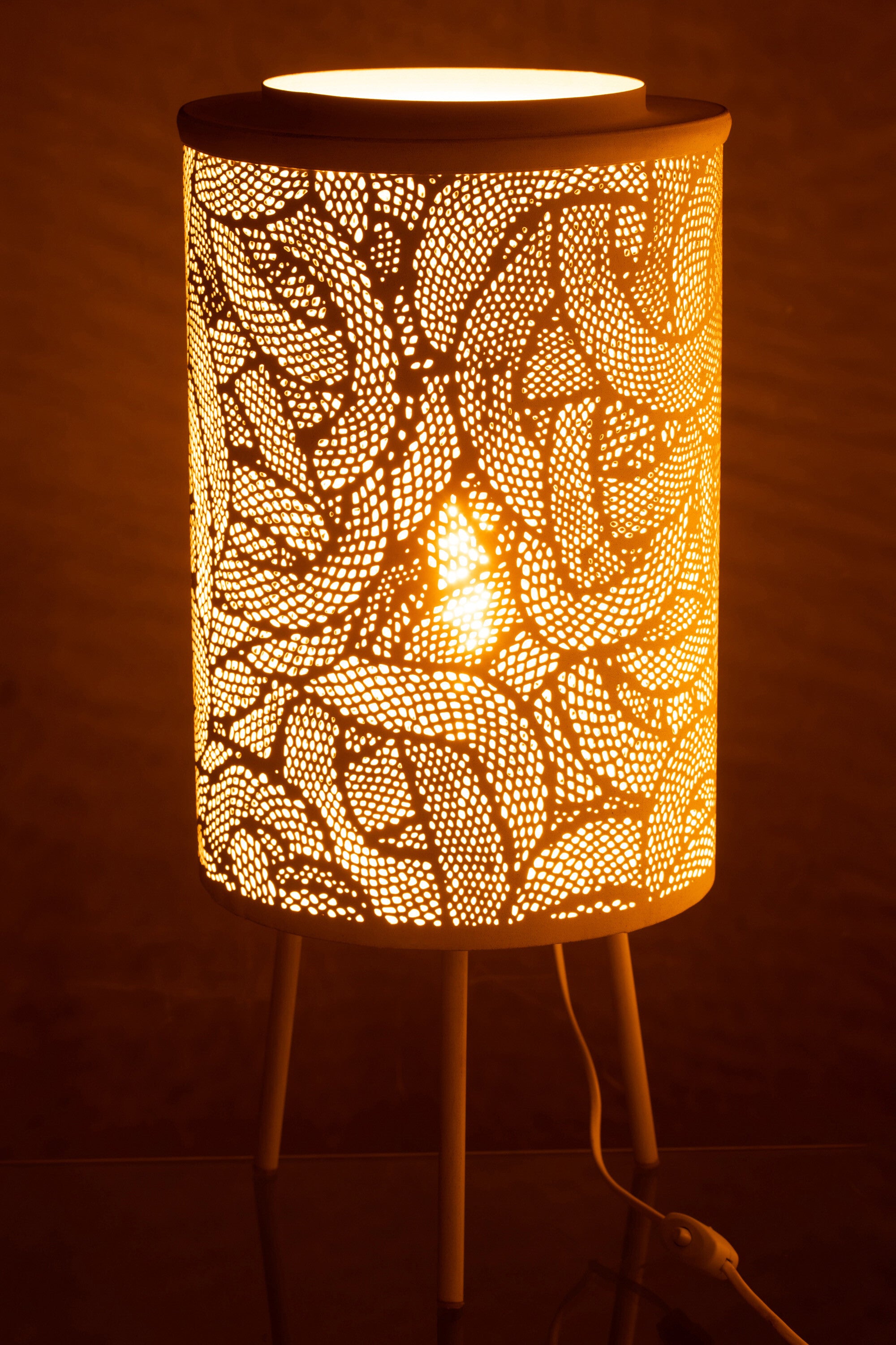J-Line Lamp Metaal Geperforeerd Metaal Wit