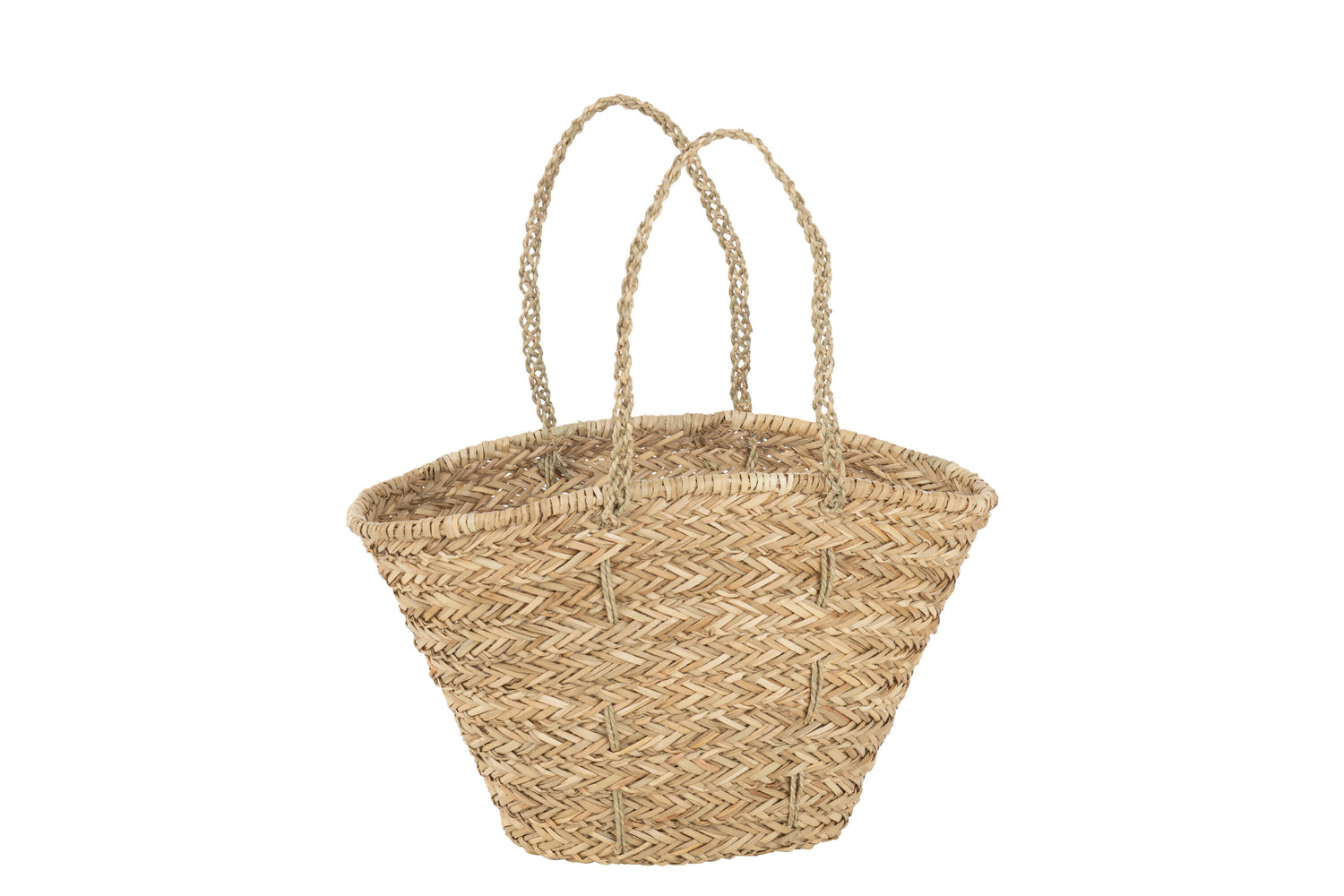 J-Line Strandtas Lange Handvatten Jute Naturel