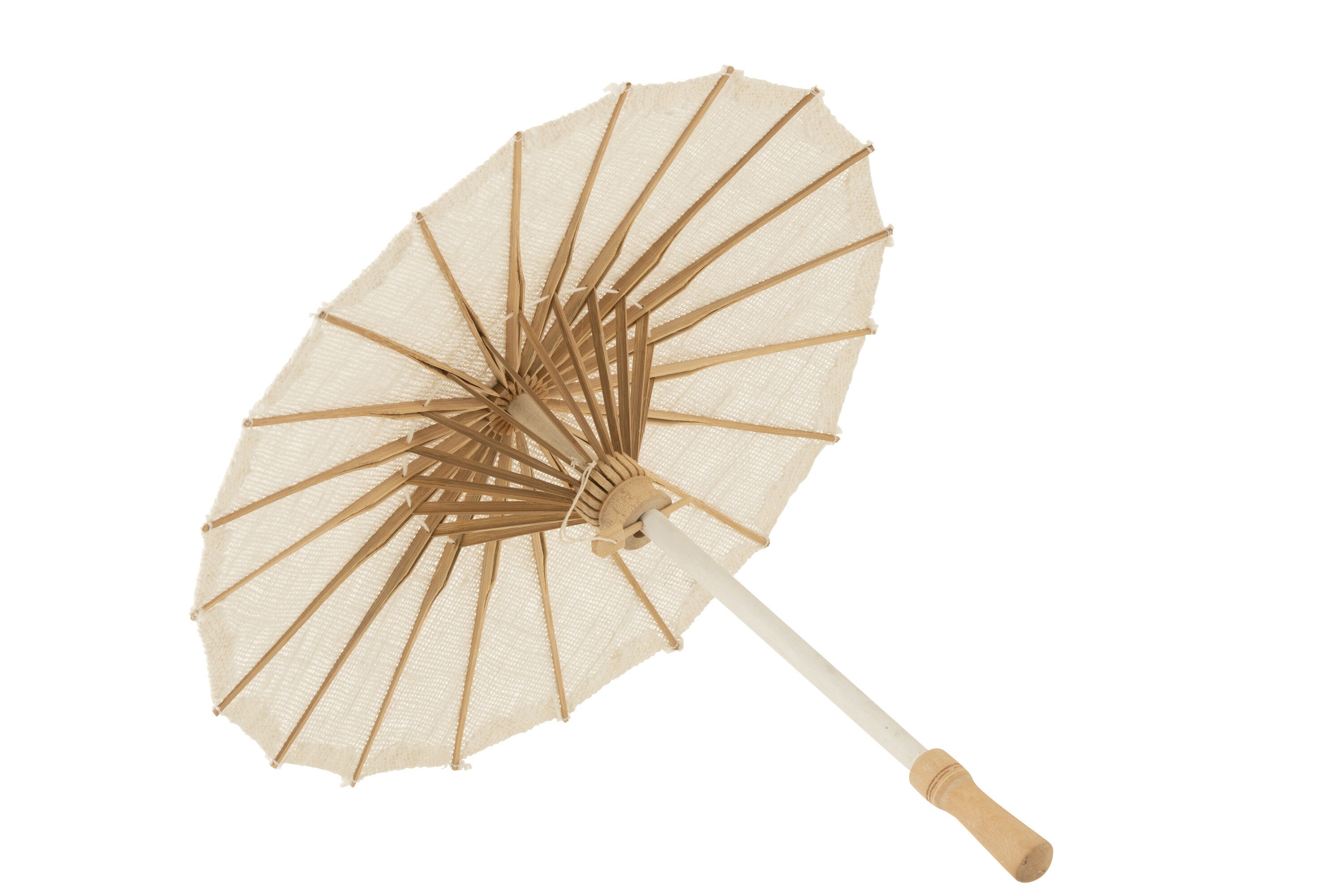 Parasol Tumanggal Textiel/Hout Wit